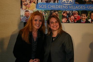 Sarah Ferguson and Michelle Tennant at a NYC press conference.